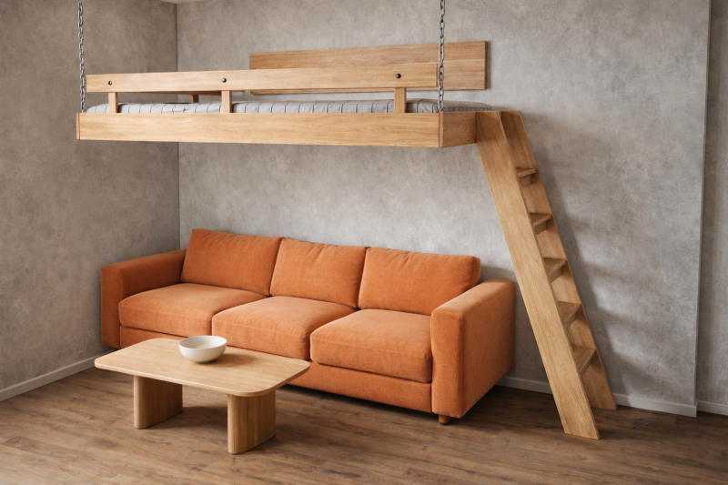 patro dvoulůžko bokem řetěz 1